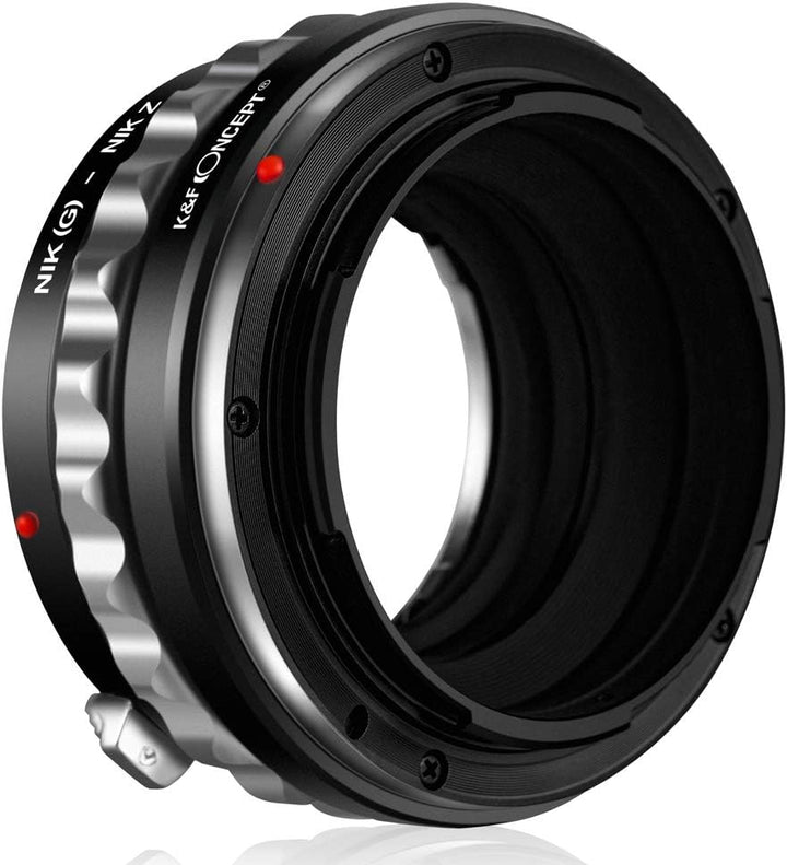 K&F Concept Nikon G-NIK Z Bajonettadapter Objektiv Ring für Nikon G/F/AI/D Objektive auf Nikon Z 7 u