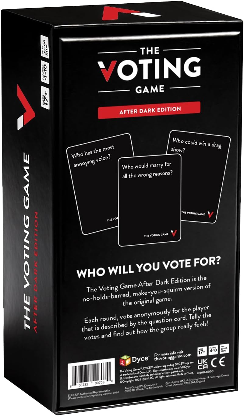 The Voting Game After Dark Edition Kartenspiel - Das Erwachsenen Partyspiel über Deine Freunde - Eng