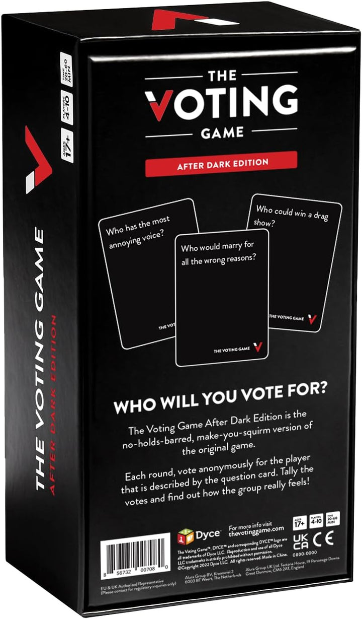 The Voting Game After Dark Edition Kartenspiel - Das Erwachsenen Partyspiel über Deine Freunde - Eng