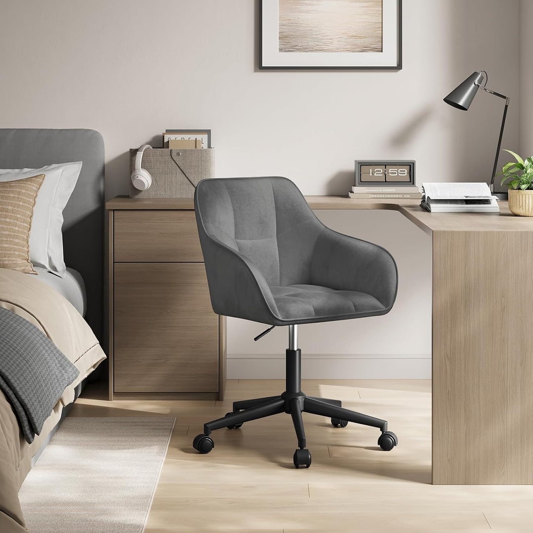 WOLTU Homeoffice Stuhl, Schreibtischstuhl, Drehstuhl, Schminkstuhl, höhenverstellbar, bis 150 kg bel