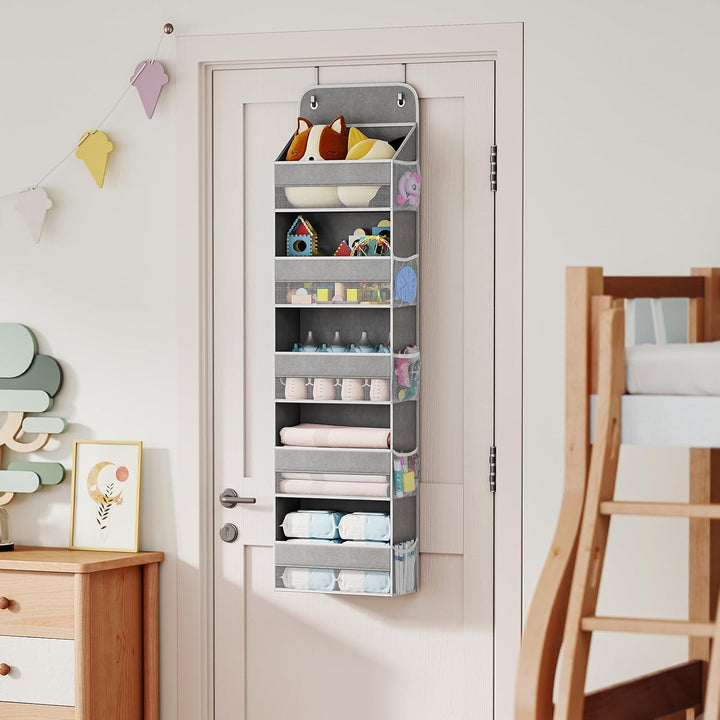 LAMU 5-Etagen Tür Organizer Hängend - Schwingungssicherer Schrank Organizer Hängend, Hintertür Aufbe