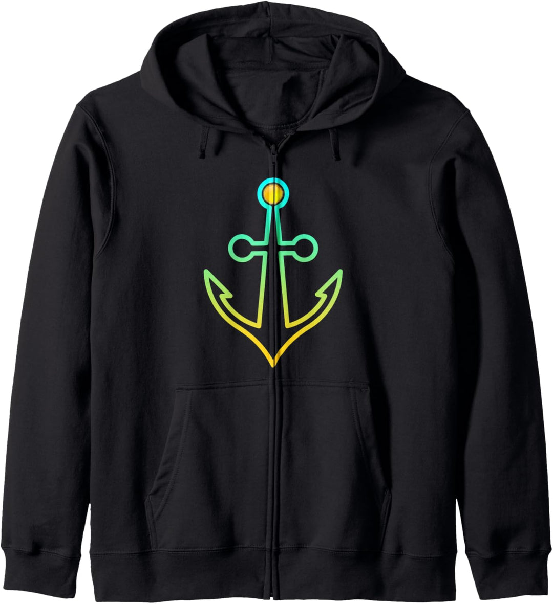 Preppy nautisches Anker-Geschenk für Seefahrer und Bootsfahrer Kapuzenjacke