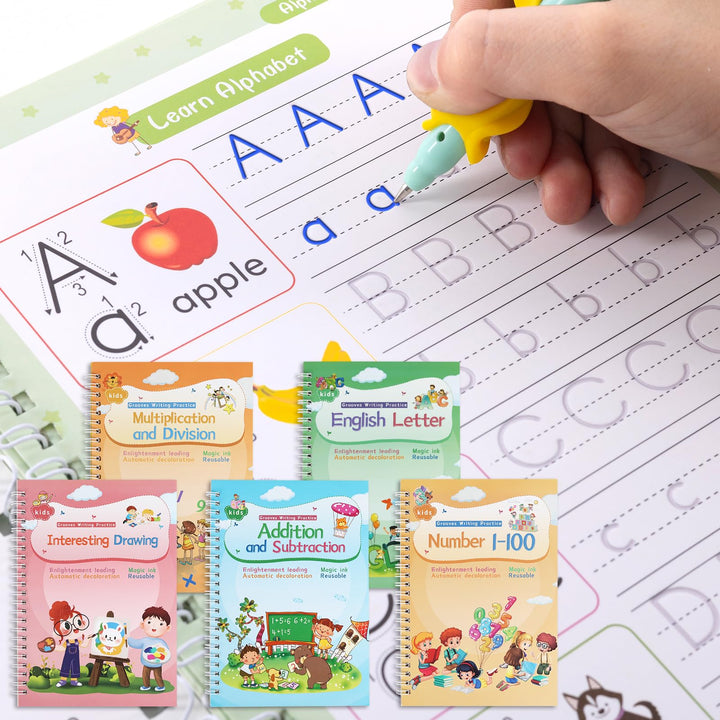 Magical Handwriting Workbooks Practice Copybook, Magic Calligraphy That Can Be Reused Handwriting Co