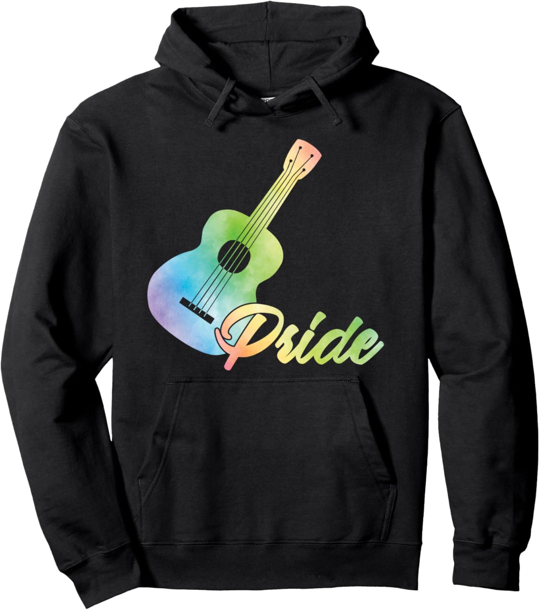 Stolz Uke Gitarrist Musik Musikinstrument Akustik Musiker Pullover Hoodie
