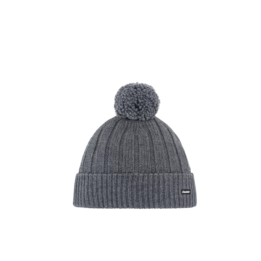 Eisbär Ayo Pompon Mütze – Wärmende Outdoor-Mütze mit Merino-Mix (mulesingfrei), Breiter Rippenstrukt