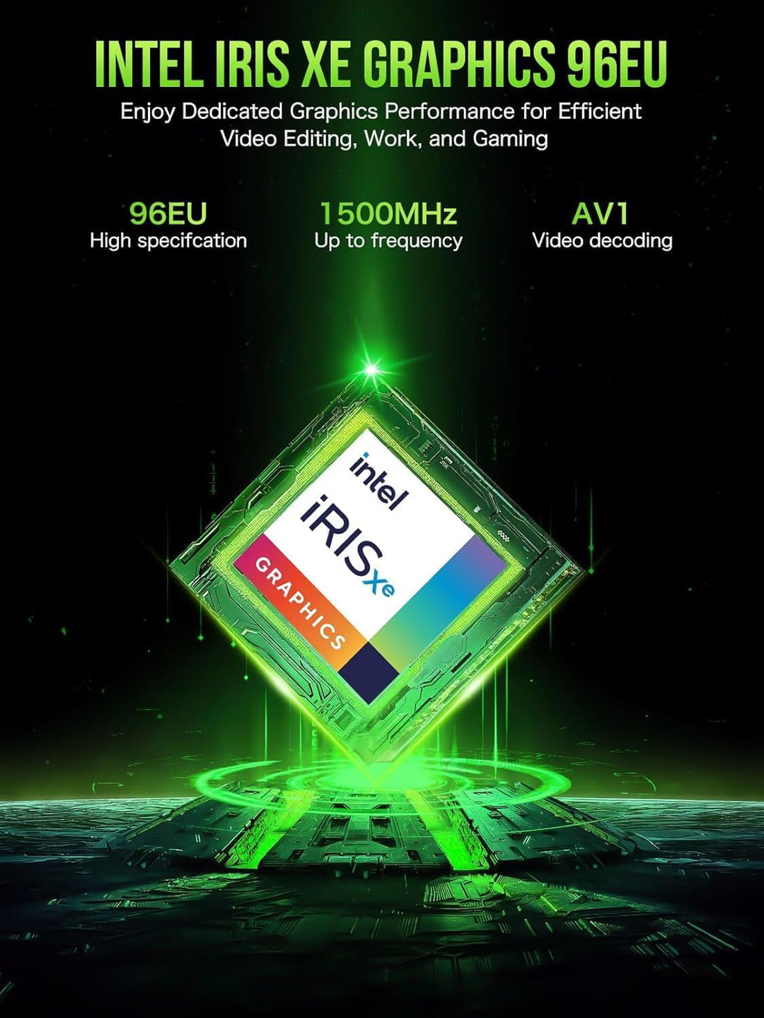 GMKtec K10-32+1T-Black-DE Mini PC Workstation, Intel Core i9 13900HK(14C/20T) bis zu 5.4GHz, Mini Co