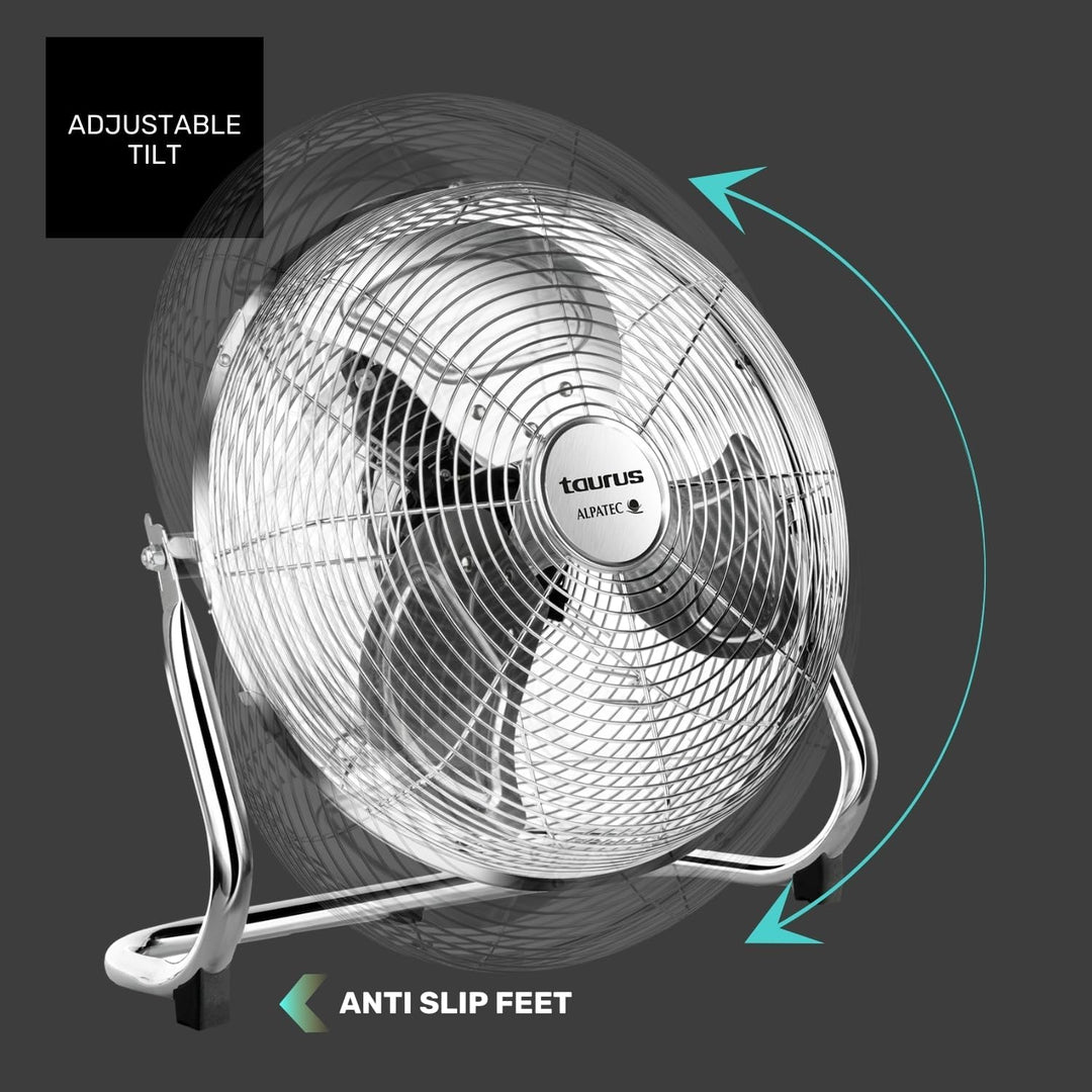 Taurus Alpatec Luftsprudler SIROCCO 18, 944656, 120 W, 45 cm Durchmesser, Chrom