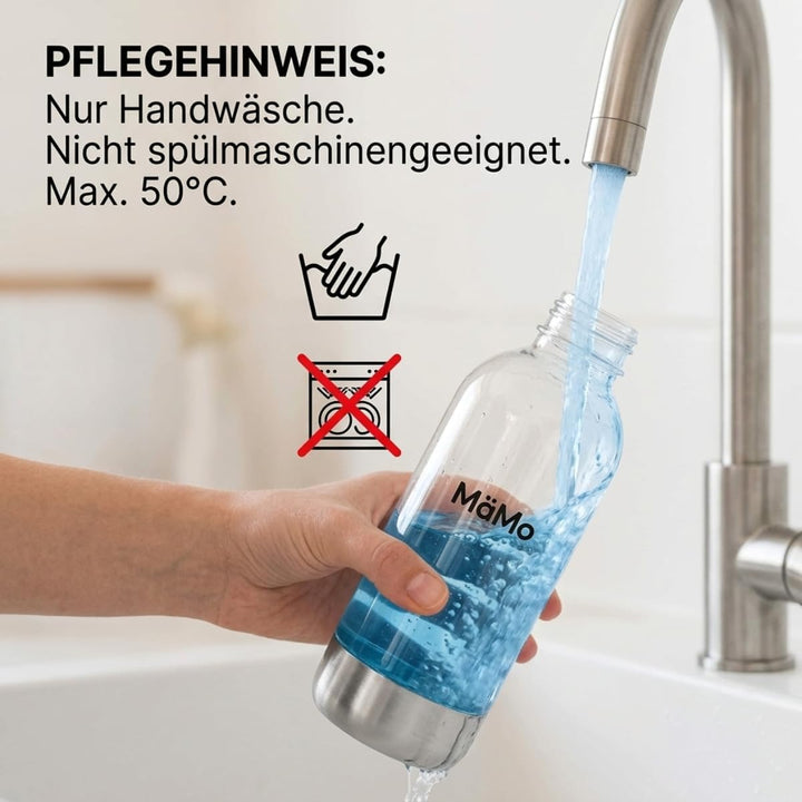 Ersatzflasche, Nur Edelstahl Sprudler: Transparent, Transparent