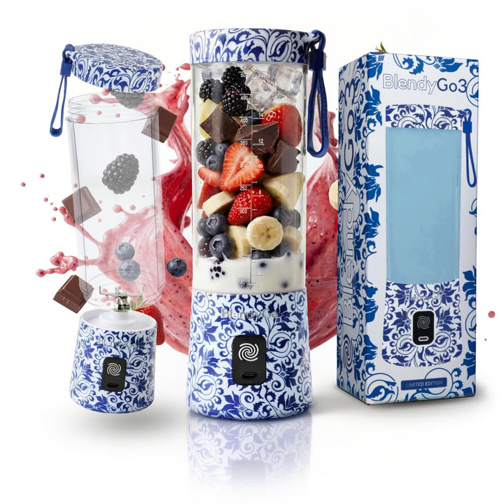 BlendyGo 3 Tragbarer Mixer, Blender, Mini Standmixer, 550 ml, Smoothie maker, Mixer smoothie maker t