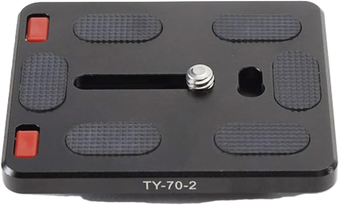 SIRUI TY-70-2 Schnellwechselplatte (Alu, 1/4", 60x70mm, 60.3g, Sliding Stopper, für SIRUI und Arca-S