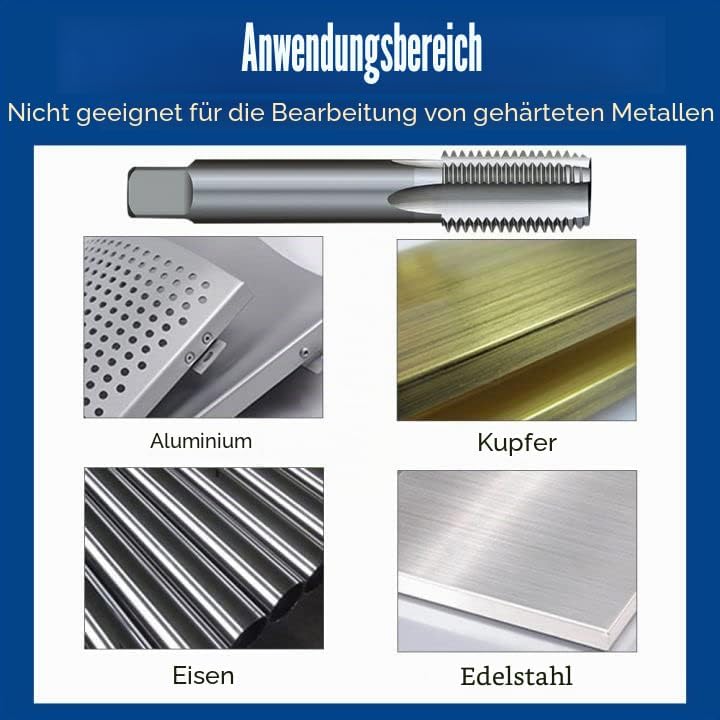 Maschinengewindebohrer HSS Gewindeschneider Durchgangsloch Gerade Nut Geeignet Für Gewindeschneidmas