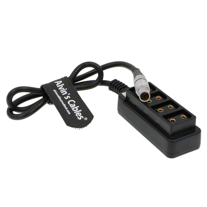 Alvin's Cables 2 Pin Stecker auf 4 D-Tap Splitter Kabel für ARRI RED DSMC2 Jetpack RTmotion Sidekick