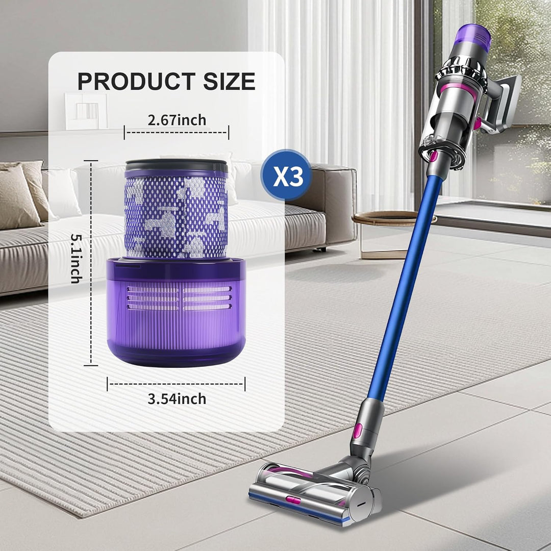 3 Stück Ersatzteile Filter für Dyson V11,Filter für Dyson V11 V15 SV14 SV17 SV22 Absolute Animal Det