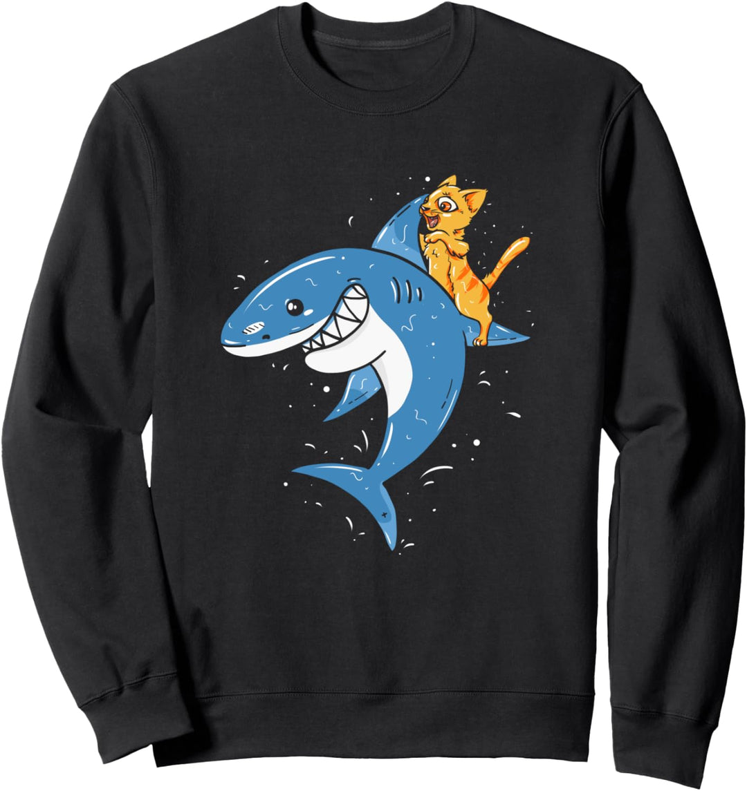Hai Meer Wasser Ozean Haifisch Raubfisch - Katze Hai Sweatshirt