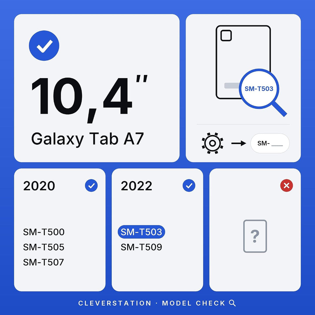 Tablet Wandhalterung für Samsung Galaxy Tab A7 (10,4 Zoll) - Passgenauer &amp; Flacher Rahmen für Smart