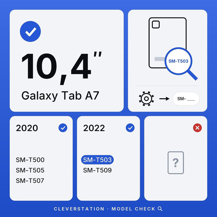 Tablet Wandhalterung für Samsung Galaxy Tab A7 (10,4 Zoll) - Passgenauer &amp; Flacher Rahmen für Smart