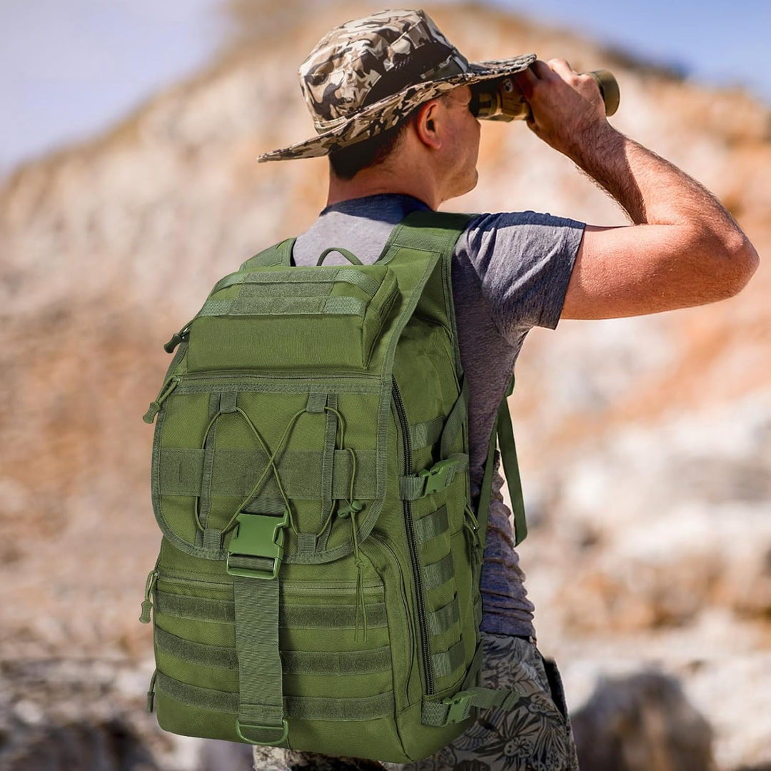 SHANNA Militärrucksack 35L/50L Armee Rucksack Molle, Hohe Kapazität Trekkingrucksack Wanderrucksäcke
