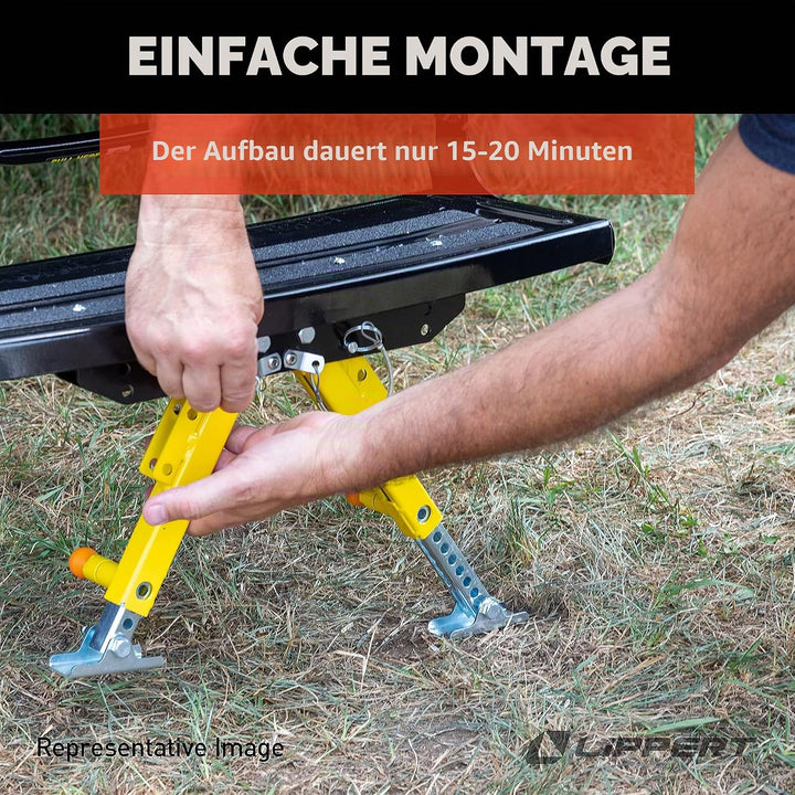 Lippert Solid Stance RV-Trittstabilisator-Set für 5. Räder, Reiseanhänger und Wohnmobile, Stabilisat