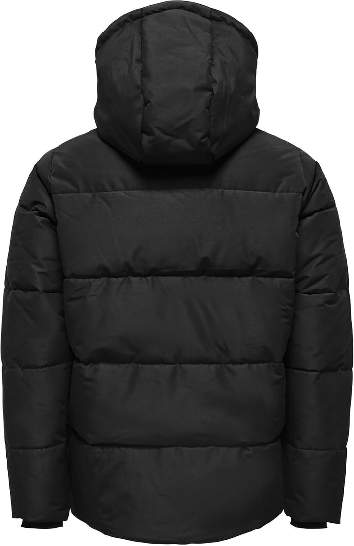 Only &amp; Sons Male Daunenjacke ONSCARL Daunenjacke | Puffer Jacket XL Schwarz, XL Schwarz