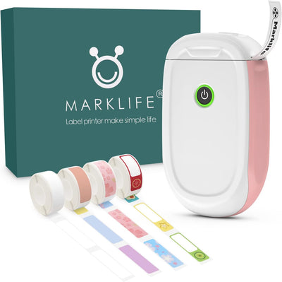 MARKLIFE P11 Etikettendrucker Handgerät,Tragbarer Thermo-Aufkleberdrucker mit Band,Mini Selbstkleben