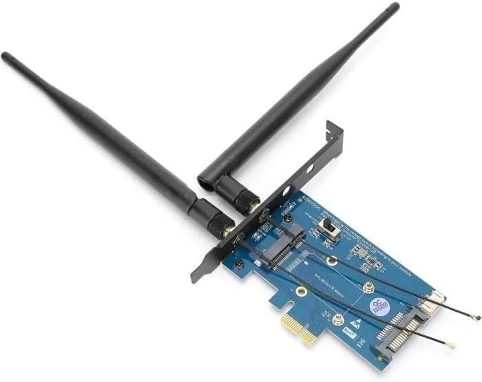 KALEA-INFORMATIQUE PCIe-Controller für Mini PCI Express (MiniPCIe mPCIe) WiFi- oder Bluetooth-Karte