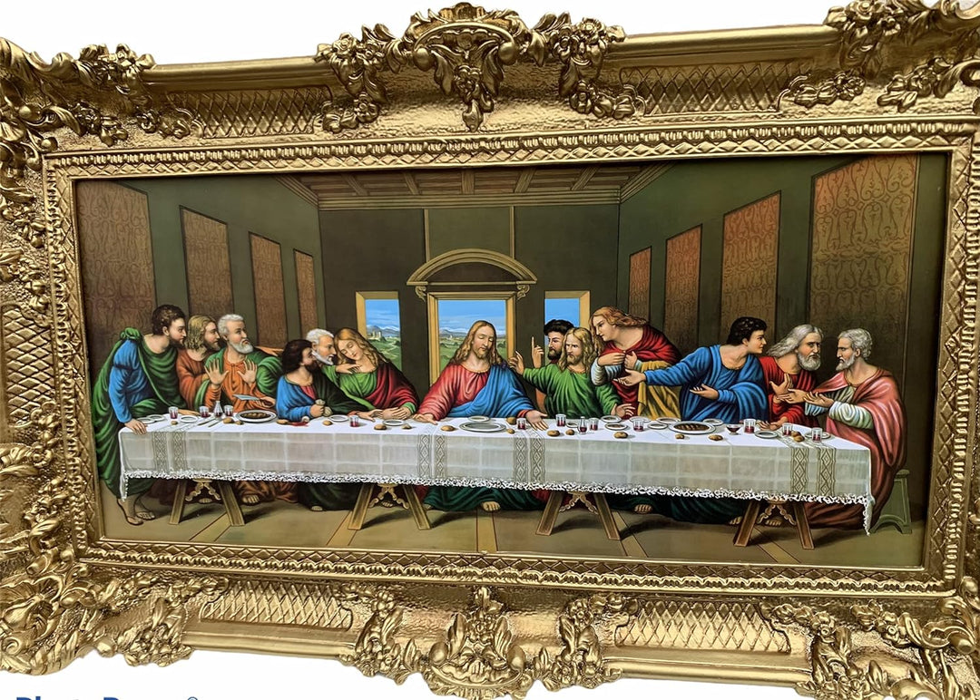 Das Letzte Abendmahl von Leonardo Da Vinci Jesus Christus 96x57 Jesus Christus Religiöses Wandbild A