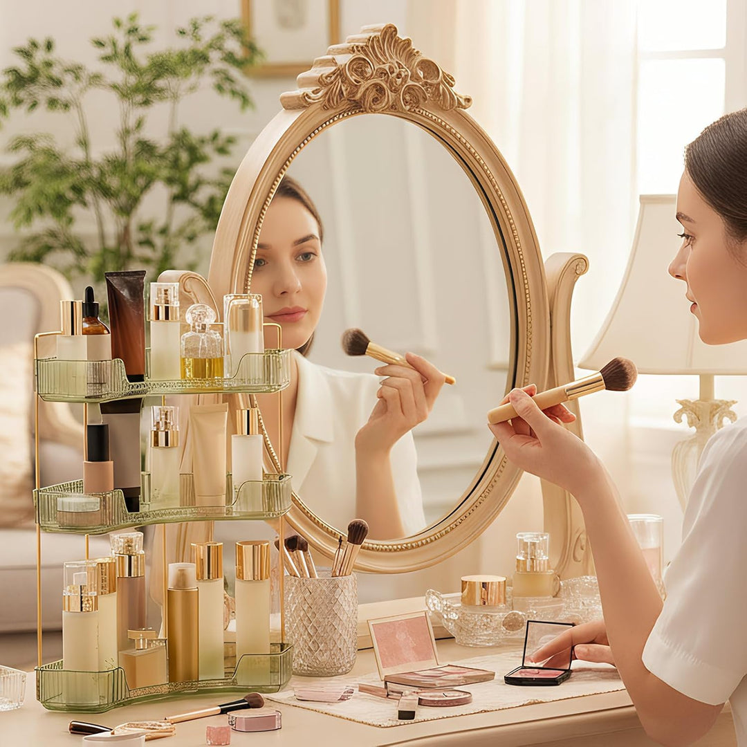 SHANNA Eckiger Make Up Kosmetik Organizer: Verstellbarer Organizer mit Grosser Kapazität, für Lippen