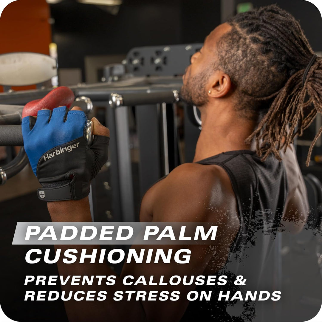 Harbinger Grip 3.0 Trainingshandschuhe blau M, blau M