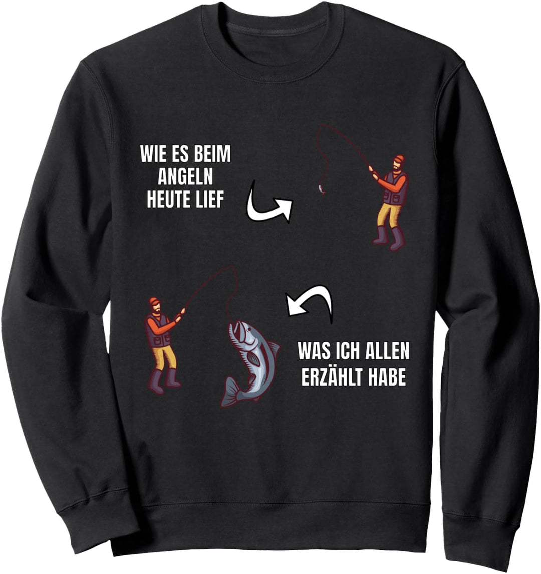 Angler Witz Nichts gefangen Anglerlatein für Fischer Sweatshirt