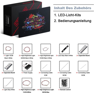 Led Licht Set für Lego Motorisierter Leuchtturm, Fernbedienung Dekorationsbeleuchtungsset für Lego 2