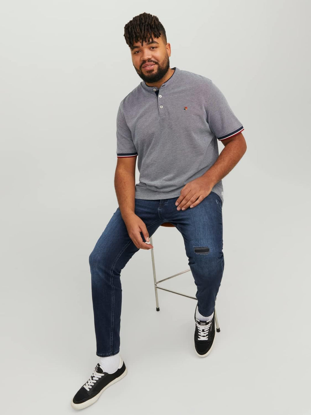 JACK & JONES Herren Jeans 44W / 34L Blue Denim, 44W / 34L Blue Denim