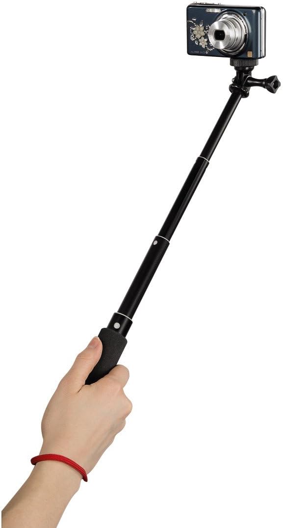 Hama Selfie-Stick 2in1, GoPro-Anschluss  und ¼-Zoll-Gewinde (für Kameras, GoPro-ActionCams und Smart