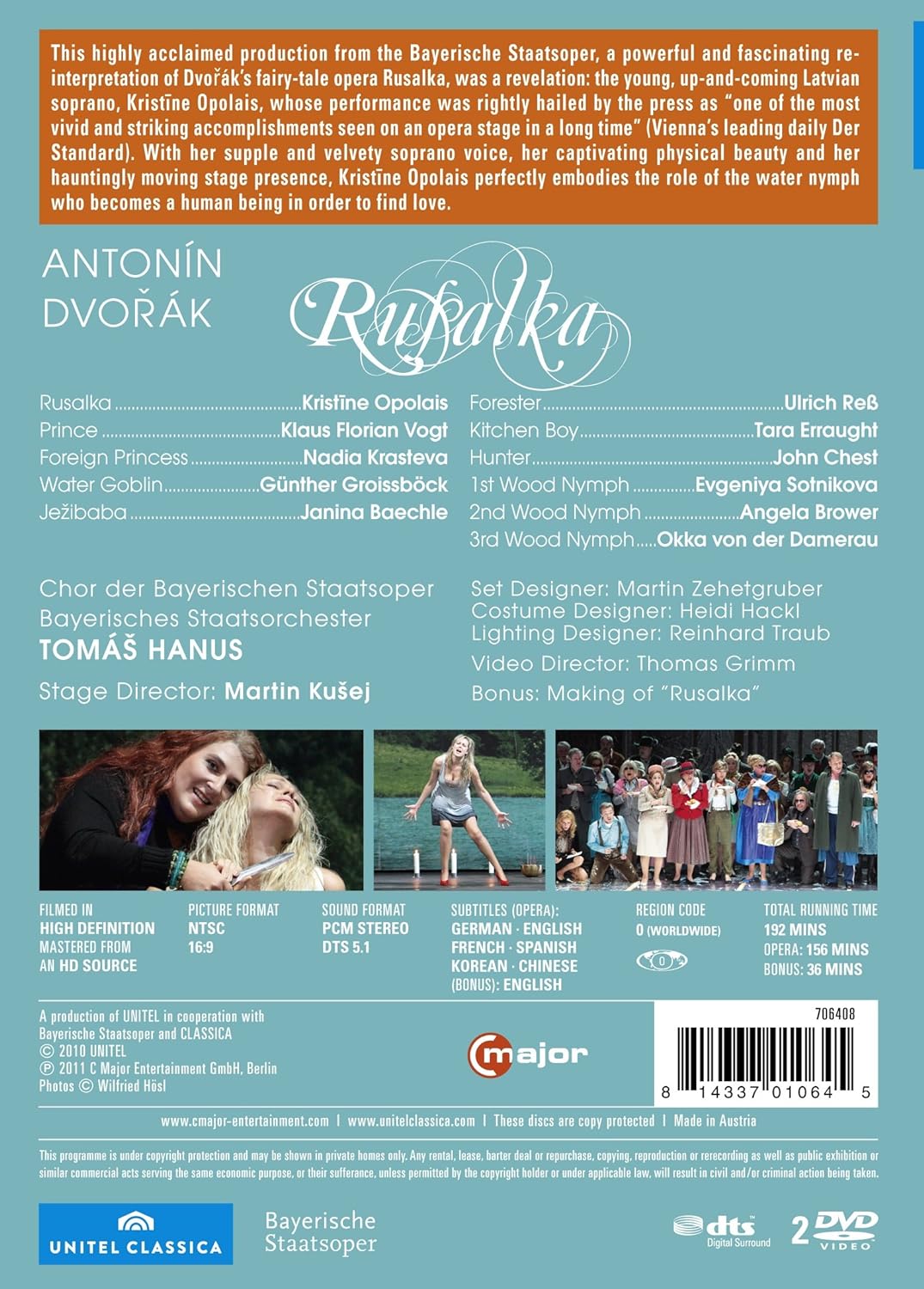Dvorak: Rusalka - Tomas Hanus, DVD
