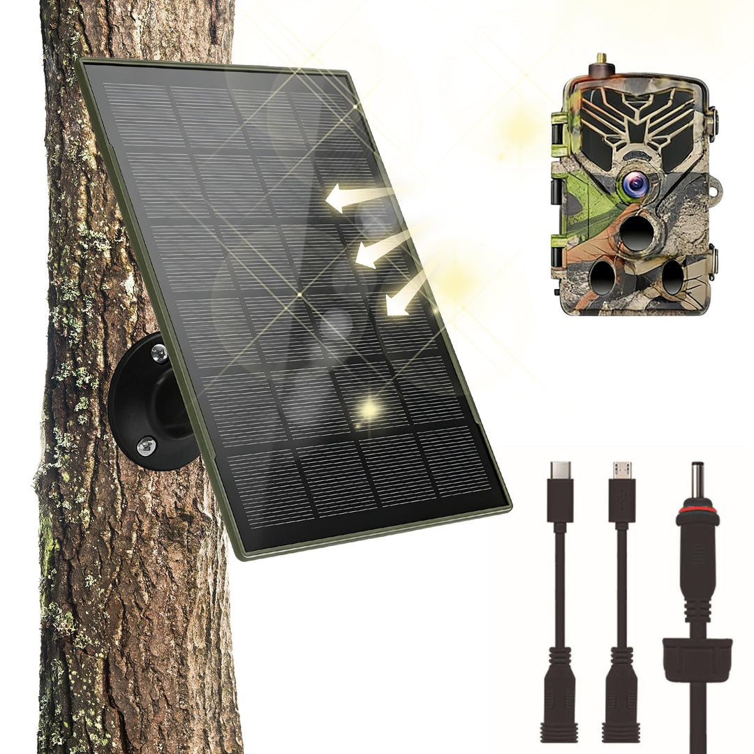 Solarpanel Für Akku Überwachungskamera, 3W 5V Solar Ladegerät, Solarzelle Solar Ladegerät, Solar Pan