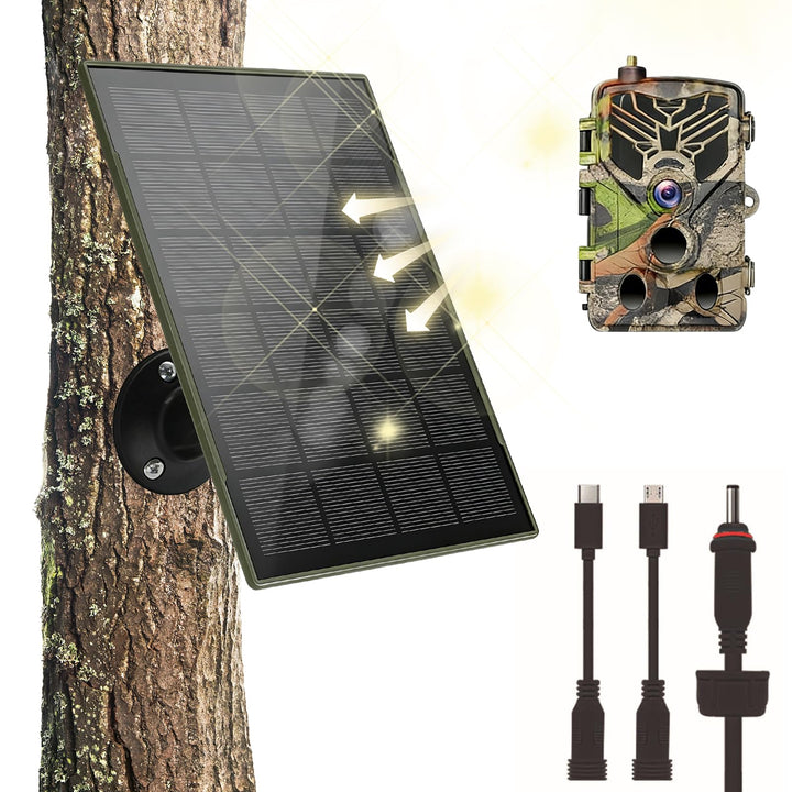 Solarpanel Für Akku Überwachungskamera, 3W 5V Solar Ladegerät, Solarzelle Solar Ladegerät, Solar Pan