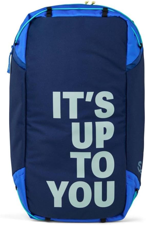 Satch Pack Sneaker Special Style Schulrucksack Set 3tlg. inkl. Schlamper mit Geodreieck (Crossed Blu