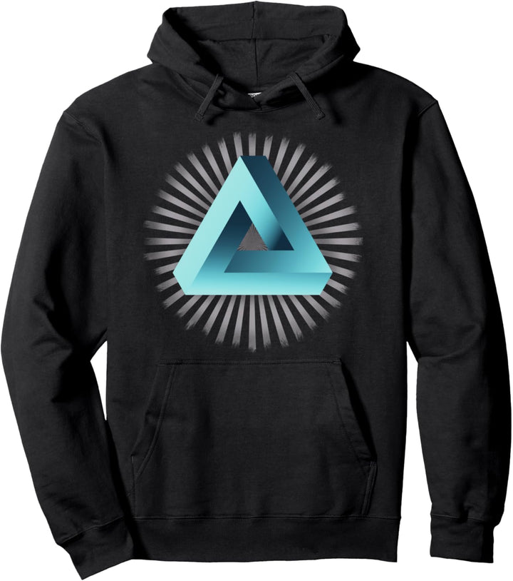 Illusion Pyramide Dreieck Skater optische Täuschung humor Pullover Hoodie
