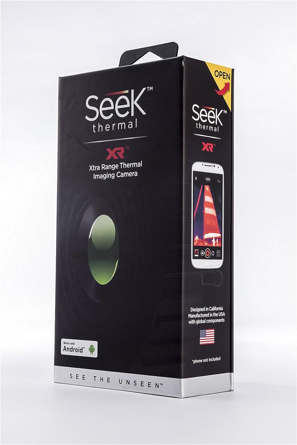 Seek Thermal Compact XR - Preiswerte Wärmebildkamera mit Erweiterter Sichtweite, Micro-USB Anschluss