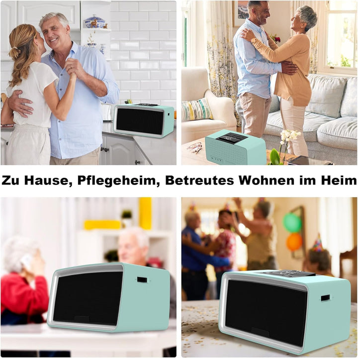 Einfacher Musikplayer für Senioren mit Demenz - Einfacher Hörbuchplayer mit 32GB TF-Karte &amp; Reader(B