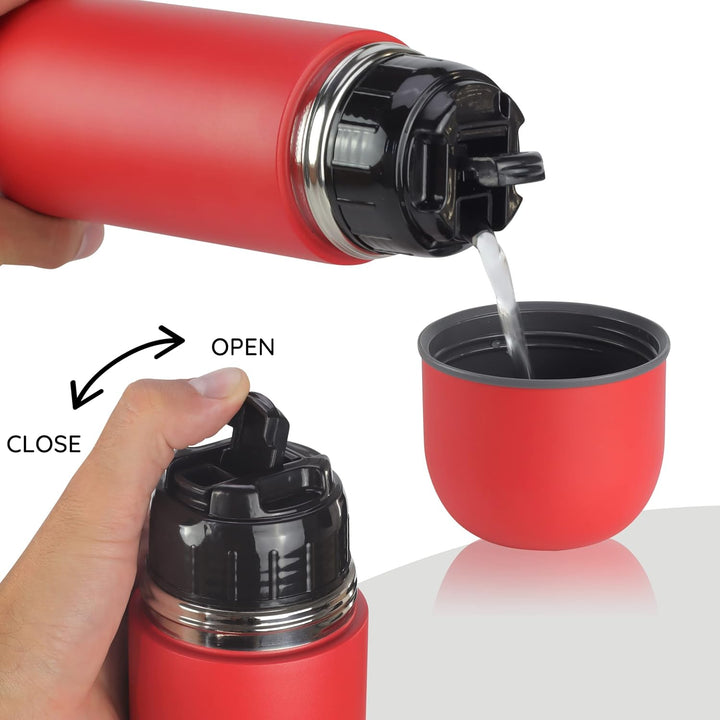 Milu Thermosflasche Thermoskanne Isolierflasche 1L, 750ml, 500ml - Isolierte Edelstahl Trinkflasche,