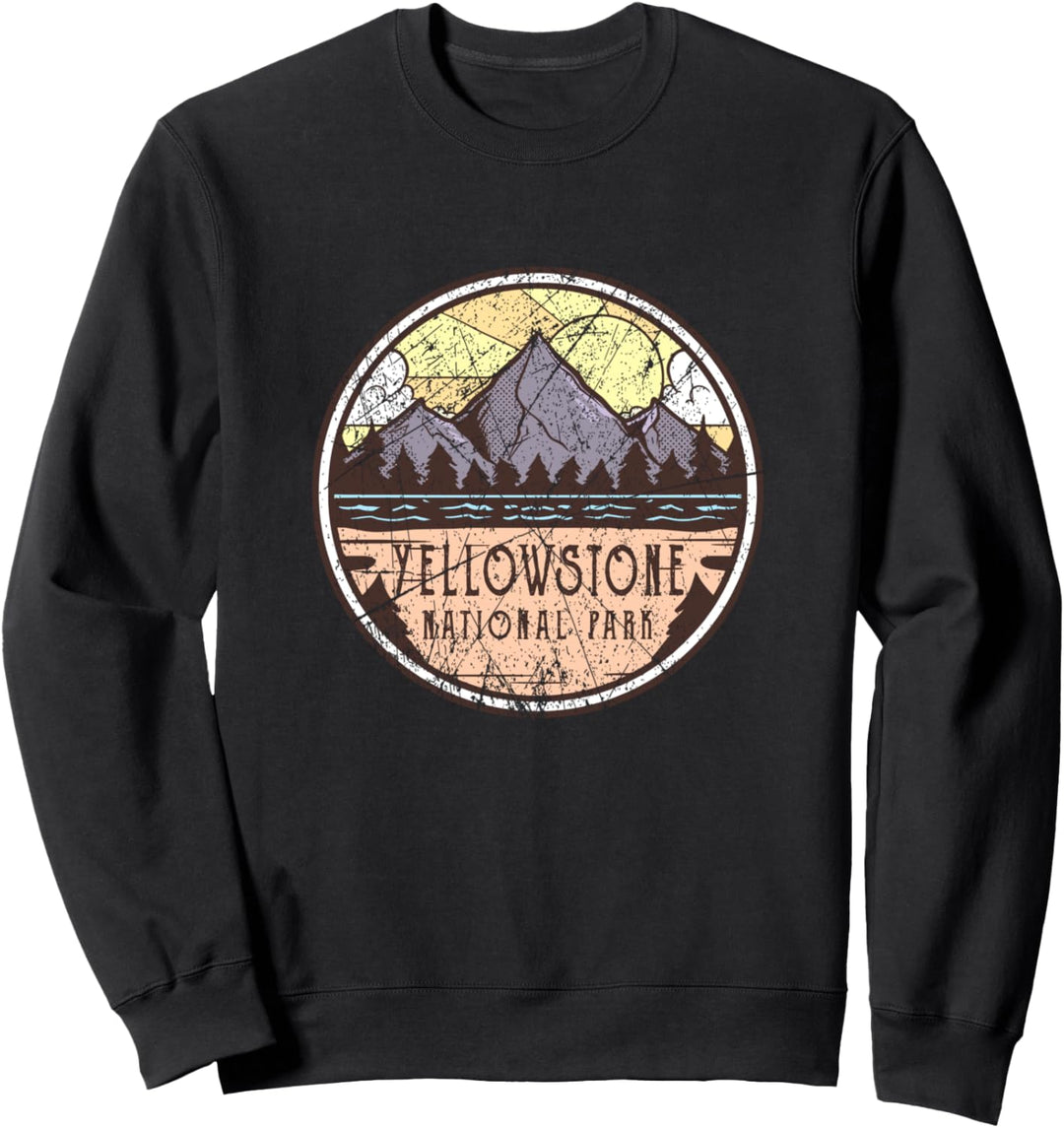Outdoor Vintage Wandern Yellowstone National Park Sweatshirt