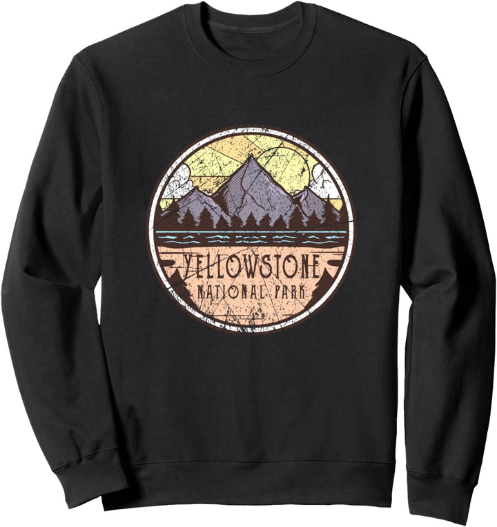 Outdoor Vintage Wandern Yellowstone National Park Sweatshirt