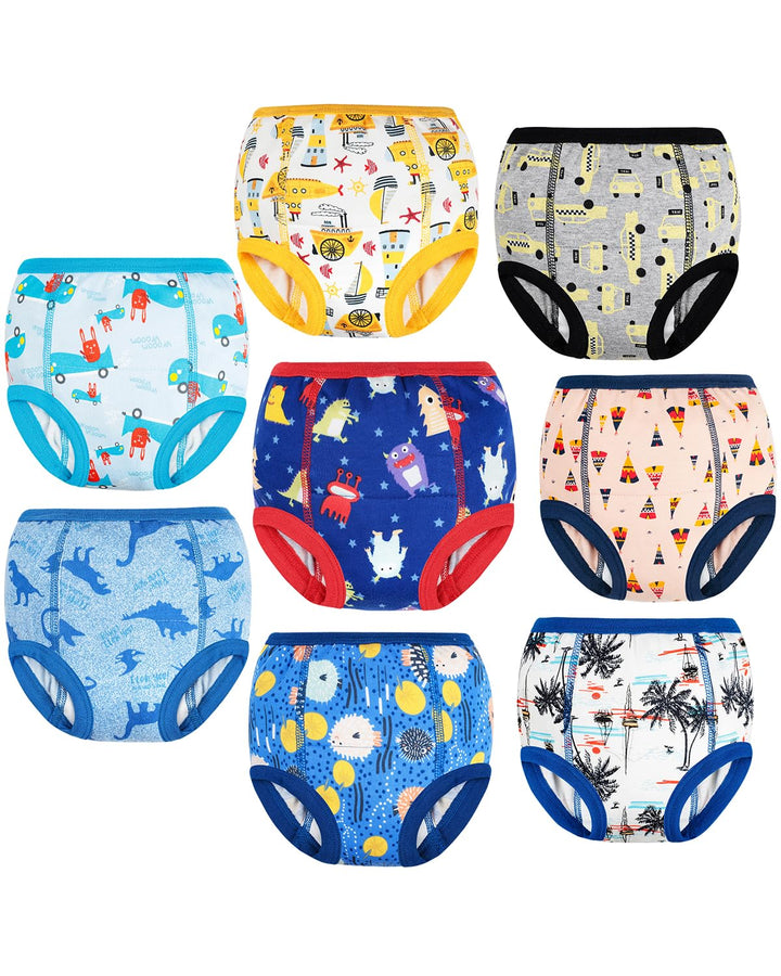FLYISH DIRECT Baby Trainerhosen Töpfchentraining, 8er Pack Töpfchen Trainingshose für Mädchen Jungen