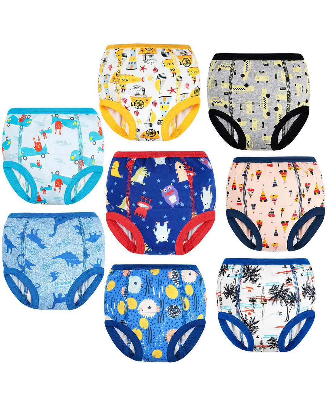 FLYISH DIRECT Baby Trainerhosen Töpfchentraining, 8er Pack Töpfchen Trainingshose für Mädchen Jungen