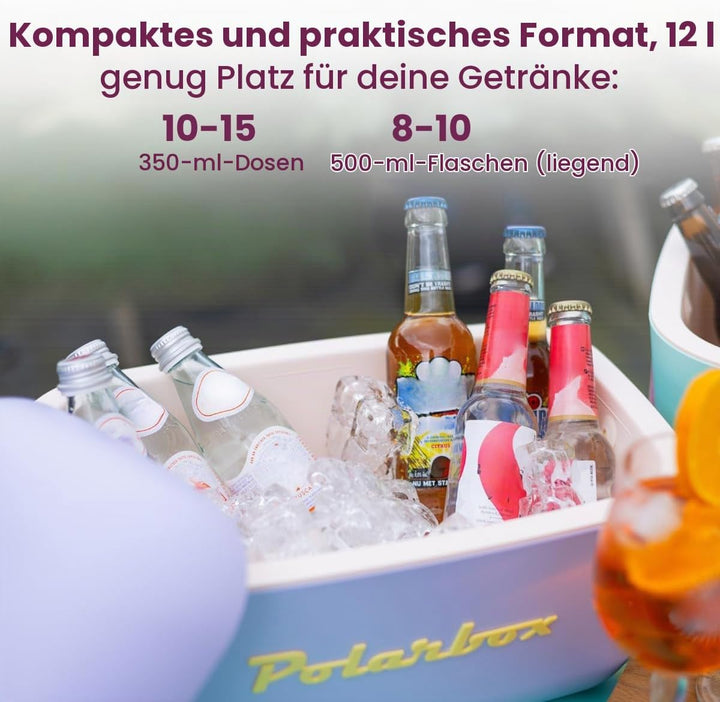 Polarbox Sorbet-Rosa Eisbox, 12 l