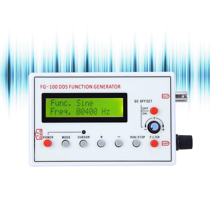 DDS-Funktionsgenerator, Sinusfrequenz 1 Hz-500 KHz Zählersignalquelle Generator Meter Sinus-Dreieck-