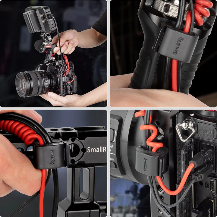 SMALLRIG Camera Cable Clamp Kamerakabelklemme für SDI/Mikrofonkabel, DSLR Kamera, 2mm - 6 mm Kabel (