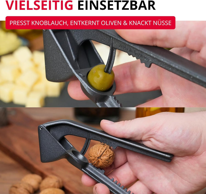 Westmark Mehrzweckpresse "Black Edition" – Zum Knacken von Nüssen, Entkernen und Fischentschuppen –