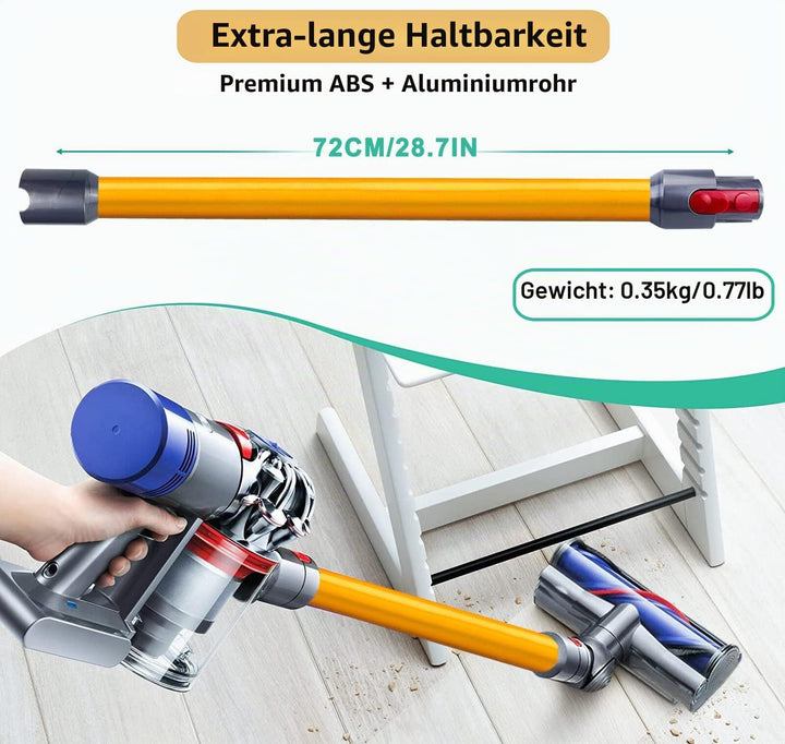 Schnellspanner Verlängerungsrohr für Dyson V15 V11 V10 V8 V7 Stabstaubsauger, Ersatzteile Verlängeru