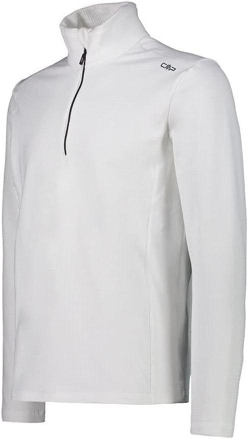 CMP Herren Herren-Sweatshirt Fleecejacke 3XL Weiss-b.blau, 3XL Weiß-b.blau